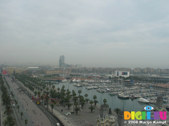 20508 View from Mirador de Colon towards Barceloneta